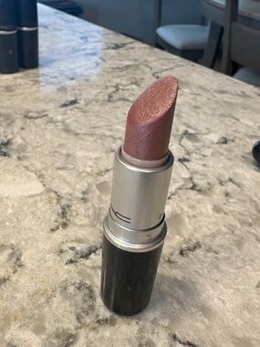 MAC Cosmetics Shimmering Mauve Lipstick - PALE ROSE - Sparkling Pink Nude